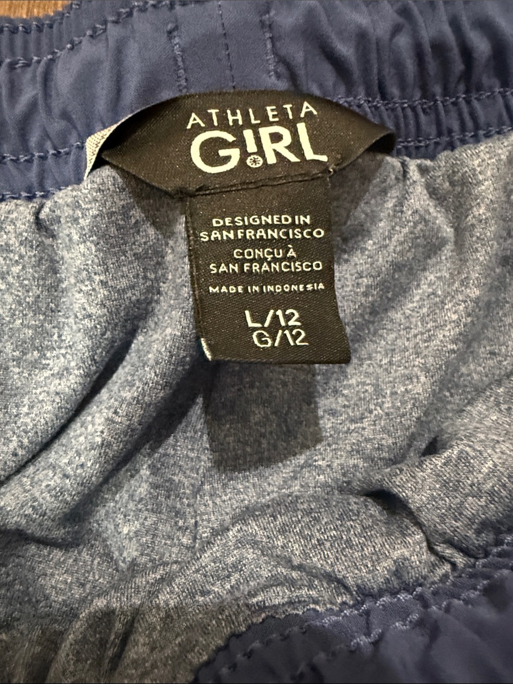 Athleta Girl Navy Blue Athletic pants- Girls L/12